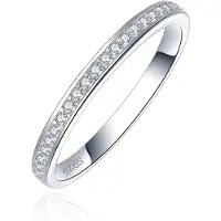 Elenza AMS Elenza Sterling .925 Zilveren Ring met Zirkonia's-20mm