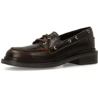Manfield Mocassins donkerbruin