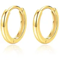 Elenza AMS Elenza Oorringen Sterling .925 Zilver met Gouden coating-12mm