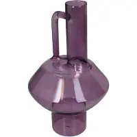 HD Collection Vaas Glas Lila 12,7x12,7x21,5cm