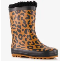 Mountain Peak gevoerde kinder regenlaarzen met luipaardprint maat 27