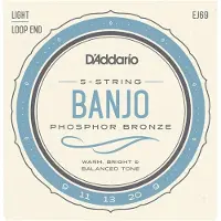 Daddario D'Addario Phosphore Bronze EJ69 9-20 light - Jeu de cordes pour banjo