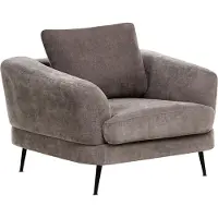 Beliani KJAER - Fauteuil - Taupe - Chenille