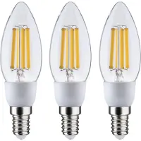 Paulmann 29133 LED-lamp Energielabel A (A - G) E14 2.5 W Warmwit (Ø x h) 35 mm x 113 mm 3 stuk(s)