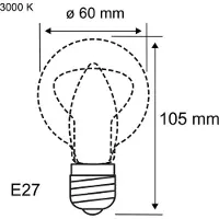 Paulmann 29258 LED-lamp Energielabel B (A - G) E27 Peer 8.2 W Warmwit (Ø x h) 60 mm x 105 mm 1 stuk(s)