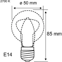 Paulmann 29049 LED-lamp Energielabel F (A - G) E14 Reflector 5 W Warmwit (Ø x h) 50 mm x 85 mm 2 stuk(s)