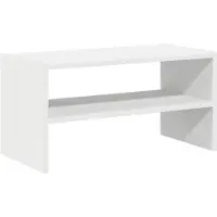vidaXL - Schoenenrek - stapelbaar - 60x30x30,5 - cm - wit