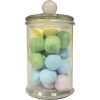 Joy of Balance Glazen Klassieke Snoeppot - Voorraadpot - Large - Doorzichtig - 16x8cm
