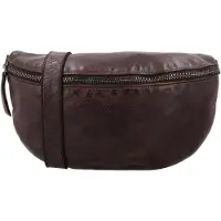 Hide & Stitches Paint Rock Heuptas - 100% Leder - Fanny Pack - Leren Dames Tas - Donkerbruin