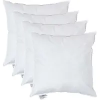Homescapes kussenvullingen set van 4 – 60×60 cm – eendenveren binnenkussens – OEKO-TEX katoen – RDS-gecertificeerd – wasbaar