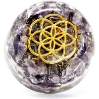 Ancient Wisdom Edelsteen - Tafel Orgonite Powerpacks - Large - Amethist Koepel