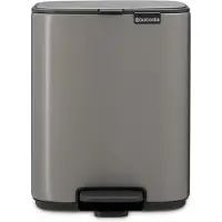Brabantia Bo Pedaalemmer - 7 liter - Badkamer - Platinum