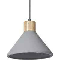 Ledvance Hanglamp Concrete Wood, dimbaar, alu / grijs / zink, Woon-/ Eetkamer, Beton, Jong wonen, hanglamp