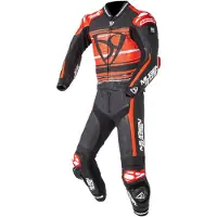 MUGENRACE RC-Max Due Zwart Wit Rood Geperforeerd 2-Delig Motorpak Maat 48
