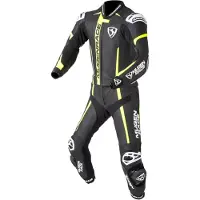 MUGENRACE Mucho Zwart Wit Neon Geel 2-Delig Motorpak Maat 60