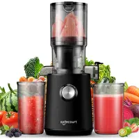 Safecourt Kitchen Sapcentrifuge - Slowjuicer voor Groenten & Fruit - XXL Vulopening - Krachtige motor - Zwart