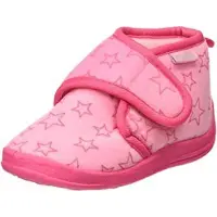 Playshoes pantoffels met sterrendessin Velcro roze/donkerroze Jongens Polyester - maat 28/29