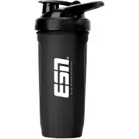 ESN Shakebeker Roestvrij Staal, Zwart, 700 ml - Protein Shaker voor Eiwitshakes - Vrij van BPA & DEHP