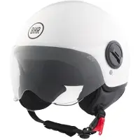 BHR 835 - Vespa helm - Wit - Maat XS - Glanzend Witte Jethelm - Scooter en Motorhelm - Helm met Vizier