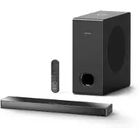 Ultimea Soundbar met Subwoofer, 2.1 luidspreker Home Theater Surround Sound Systeem, 160W Soundbar voor TV – Zwart