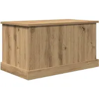 vidaXL Opbergbox 70x40x38 cm bewerkt hout artisanaal eikenkleurig
