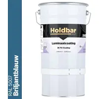 Holdbar Laminaatcoating Briljantblauw (RAL 5007) 5 Kg - Laminaat Verf - Vloerverf - Alle Kleuren - Krasvast - UV-bestendig - Vergeelt niet - Gemakkelijk Schoonmaken - 2 Componenten