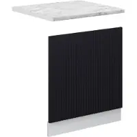 Vicco Fame-Line Frontpaneel – 60 cm, WB Marmer Zwart gestreept