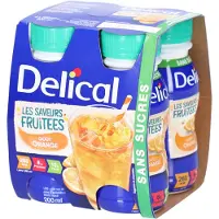 Delical Vruchtendrank zonder Suikers Sinaasappel | 4 x 200 ml