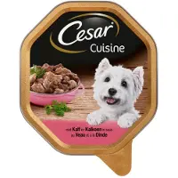 Cesar Alu Cuisine - Kalf&Kalkoen - Hondenvoer - 28 x 150 g