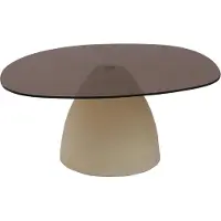 Natur24 salontafel mylon - glas 86 cm