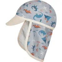 Playshoes Uv-beschermende Peaked Cap Dino Allover Blauw | Maat: 49 cm