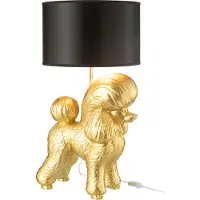 J-Line lamp Hond Poodle - polyresin - goud