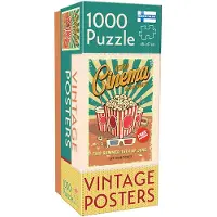 Adlibris Puzzle Lovers Vintage Posters Retro Cinema 1000 pcs puzzle