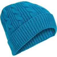 Falke Unisex Basic Hat Cable Knit sneldrogend warm wol muts unisex emerald - maat 6695
