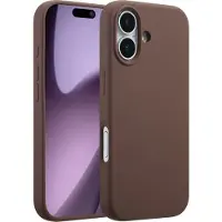 Accezz Liquid Silicone Backcover met MagSafe voor de Apple iPhone 17 - New Tea Brown