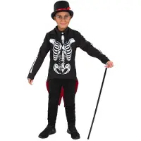 Smiffys Kostüm - Tag der Toten Senor Skeleton - - 7-9 Jahre (122-134) - Kostüme