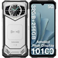 Doogee S200 5G - Robuuste Smartphone - Robuuste Telefoon - Android 14 - 32GB RAM + 256GB ROM/2TB TF - 10100 mAh/33W - 6,72 inth + 120Hz - 100MP+20MP Nachtzichtcamera-Zilver