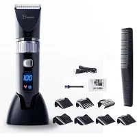 Hatteker Professionele Tondeuse – Haarknipper en Baardtrimmer – Keramische Messen – LED Display