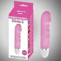 Power Escorts Vibrators Voor Vrouwen – Tarzan Vibrator – Clitoris En G-spot Stimulator – Duo-Vibrator - - Olivia G - G Spot Vibrator - 16,5 cm - 10-Speed - BR82 - Roze - gave Cadeaubox