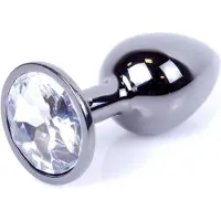 Power Escorts - Plug - Dark Silver - Anal - Clear