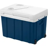 SCH Elektrische koelbox 12 en 230 volt - Elektrische koelbox - Koelbox -Blauw - ‎56cm x 38cm x 43