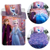 Sarcia.eu DISNEY Frozen DUBBELZIJDIG, kinderbeddengoed, met ritssluiting, 100% KATOEN 140x200+70x90cm OEKO-TEX