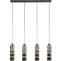 AnLi Style AnLi Stijl Hanglamp, cilindervorm, glas, 4 lampen