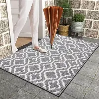 Karma Deurmat Binnen, 80 x 120cm Schoonloopmat Deurmat Antislip Entree Deurmat Wasbaar Slijtvast Vuilvangmat binnen en buiten, voor huisdeur, ingang, woonkamer