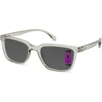Vista Bonita Zonneleesbril Cubo XL Progressief-Kadushi silver-+1.50