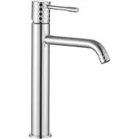 REA Lungo Diamond High - Wastafelkraan - Chroom - 13,5x2x30cm