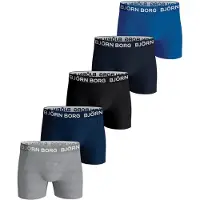 Björn Borg boxershort - donkerblauw/multicolor (set van 5) Jongens Stretchkatoen - maat 158-164