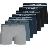 Jack & Jones Boxershorts 'Jacjohn' marine / navy / lichtgrijs / zwart