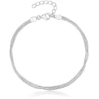 Elenza AMS Tijdloze Elenza Zilveren Armband met Verfijnde Ketting – Elegante Polsdecoratie voor Dames