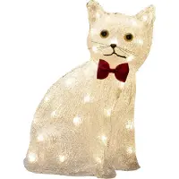 Konstsmide Kerstfiguur LED kat zittend 27x34 cm